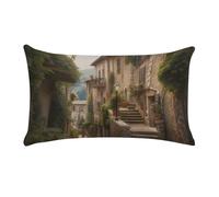 Italy Tuscan Pillow Cover 12x20 Inch, Soft Plush Pillowcases Rectangle Decorative Throw Pillow Case with Hidden Zipper Cushion Cover for Couch, Bed, Car, Home Decor