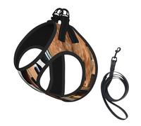 Italy Tuscan Print Pet Leash Vest,Breathable Mesh Pet Harness, Reflective For Small Medium Dogs Safe Easy Walking