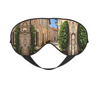 Italy Tuscan Print Satin Sleep Mask & Eye Mask | Deep Dream Sleep Masks for Women & Men | Soft Sleeping Eye Mask to Nourish Skin