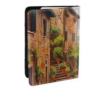Italy Tuscan Printed Passport Holder - 6.5 x 4.5 Inch RFID Blocking Travel Wallet,Stylish Passport Cover,Lightweight Document Organizer for Cards
