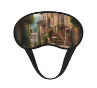 Italy Tuscan Sleep Mask for Side Sleepers: Blackout Eye Masks for Sleeping - Soft Breathable Soft Eye Shade Cover for Travel - Adjustable Night Blindfold for Men Women Gifts