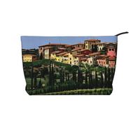 Italy-Tuscan Versatile Corduroy Makeup Bag - Toiletry Organizer & Cosmetic Bag - Soft, Durable & Travel-Friendly