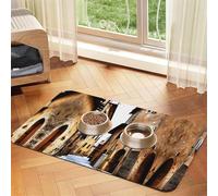 Italy Tuscanprint Pet Absorbent Leather Tablecloth,Wipe Clean Quick Dry,Food Mat For Small Animals