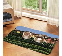 Italy-Tuscanprint Pet Absorbent Leather Tablecloth,Wipe Clean Quick Dry,Food Mat For Small Animals