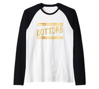 Italy University Italian Dottore Male Student Graduates Raglan Baseball Tee