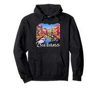 Italy Venice Souvenir/Burano Pullover Hoodie