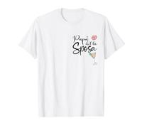 Italy Wedding Papà Sposa Italian Dad Bride Value Graphic T-Shirt, Men, White, XL