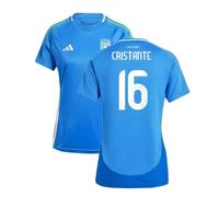 Italy Women's 2024-2025 Home Shirt CRISTANTE 16 in Blue | Size: Medium Italy Blue M