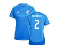 Italy Women's 2024 2025 Home Shirt DI LORENZO 2 in Blue | Size: Medium Italy Blue M