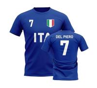 Italy Women's Alessandro Del Piero Country Code Hero T-Shirt in Dark Blue | Size: Large Italy Dark Blue L