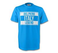 Italy Women's Alessandro Del Piero Legend Tee in Light Blue | Size: Medium Italy Light Blue M