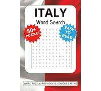 Italy Word Search Book: Italian Word Search | Sicilian charm | 6x9 inches | famous landmarks | Over 50 puzzles
