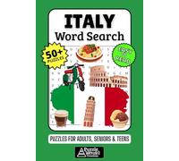 Italy Word Search Puzzle Book: 50+ Fun & Easy-to-Read Italia Puzzles Exploring Cities, History & Italian Culture, Gift for Travelers & Italy Lovers, Adults, Seniors & Teens