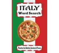 Italy Word Search Puzzle Book: Easy to Read Print about Italy, Culture, Landmarks and More | 6x9 inches, 110 pages | 50+ Puzzles ... Gift for Vacations, Holidays and Free Times