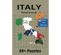 Italy Word Search Puzzle Book: Word Search with Easy-to-Read Print about Italy, Italian, Travel and more, 6x9 inches 110 pages, 50 plus puzzles ... Gift for Vacation, Holiday or Free Time