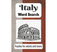 Italy word search puzzle book.: Word search with easy to read print about Italy, landmarks, history and more. 6X9, 120 pages, 55+ puzzles...Great gift ... cultures. 200+ puzzles, 6x9, easy to read.)