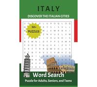 Italy Word Search Puzzle Book: Word Searches with Easy to Read Print about Italy, Italian Cities, Travel and More| 6 x 9 inches, 110 pages | 50+ Puzzles...Gift for Holidays, Vacations, and Free Times