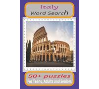 Italy Word Search Puzzle Book: Word Searches with easy to Read print about Italy, Italian History, Italian Food and more. 6 X 9 inches, 110 pages, 50 ... gift for Holidays, Vacations and free times.