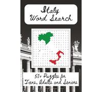 Italy Word Search Puzzle Book: Word Searches with Easy to Read Print all about Italy, Italian buildings and more | 6x9 inches, 110 pages | 50+ puzzles... Gifts for birthdays, holidays and more