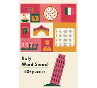 Italy Word Search Puzzle Book: Words Searches with Easy to Read Print about Italy, Italian cities, Italian food More | 6x9 inches, 110 pages | 50+ puzzles … Gift for Vacations, Holidays and Free Times
