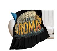 ItalyRoma Flannel Blanket Throw 250g Lightweight Carpet Large Bed Blankets for Sofa Couch Bed 60"*80"(150 * 200cm)