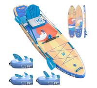 iTAOSTAR W01CP 36" Super Wide Paddle Board, More Fun Inflatable SUP with 5 Fins for Better Balance, Stand Up Paddle Board with Premium SUP Accessories for Adults of All Skill Levels