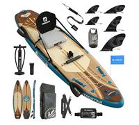 iTAOSTAR W02CP 33" Inflatable Paddle Board with Seat, More Fun SUP Board with 5 Fins for Better Balance, Stand Up Paddle Board with Premium ISUP Accessories for Adults of All Skill Levels