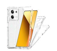 iTape Glitter 3-in-1 Case for xiaomi redmi note 13 5G, Soft Touch, Laser Paper Cute Bling Glitter Thin Slim Shockproof TPU Sparkly Cover for Women Girl cute Heart