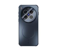 iTape This frosted magnetic phone case is compatible with the VIVO X300 Pro. It features four corner airbags, frame ventilation holes, uses N52 magnets, and provides full lens protection. Blue