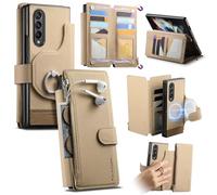 iTape This twill magnetic phone case is compatible with the Samsung Galaxy Z Fold3, featuring a large-capacity SIM card slot, a 2-in-1 design, a ring holder, and wireless charging.