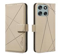 iTape Wallet phone case for Motorola Moto G56, RFID anti-theft wallet, pressed edge leather case flip cover stand