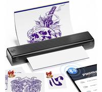 Itari A886 Tattoo Printer, Tattoo Stencil Printer for Artists & Beginners, Newly Thermal Machine Compatible with Phone, Tablet & PC, Printer Transfer Kits with 10 Pcs Tattoo Disposables, Black