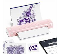 Itari A886 Tattoo Printer, Tattoo Stencil Printer for Artists & Beginners, Newly Thermal Machine Compatible with Phone, Tablet & PC, Printer Transfer Kits with 10 Pcs Tattoo Disposables, Pink