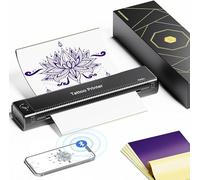Itari Dot Matrix Printer, Henna Tattoo Machine with 10 Transfer Paper, Professional Choice for Artists or Practitioners