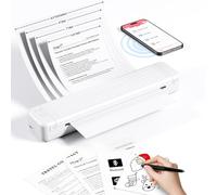 Itari Dot Matrix Printer, Portable Printer A4 for Travel, Upgraded 300DPI Small Printer, Mobile Printer for Home Use and Travel, Supports Plain Copy Paper, White