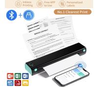 ITARI M08F Portable Thermal Printer For Travel A4 Small Wireless Printer 300DPI