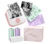 Itari Q02 Thermal Sticker Printer, 2 inch, for study, Pink