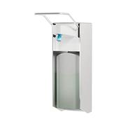 ITAX-WORLD Eurospender, Soap Dispenser Wall Mounted, Soap Dispenser with Elbow Print for Disinfectants and Hand Soaps, Aluminium Soap Dispenser, 500 ml