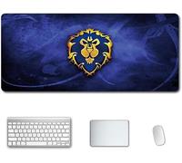ITBT Mouse Mat World of Warcraft 900x400mm Anime Mouse Pad, keyboard mouse mats, Extended XXL Large Professional Gaming Mouse Mat with 3mm-Thick Rubber Base, for Desktop PC, E