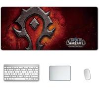 ITBT Mouse Mat World of Warcraft 900x400mm Anime Mouse Pad, keyboard mouse mats, Extended XXL Large Professional Gaming Mouse Mat with 3mm-Thick Rubber Base, for Desktop PC, B