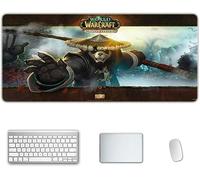 ITBT Mouse Mat World of Warcraft 900x400mm Anime Mouse Pad, keyboard mouse mats, Extended XXL Large Professional Gaming Mouse Mat with 3mm-Thick Rubber Base, for Desktop PC, J