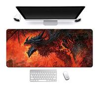 ITBT Mouse Mat World of Warcraft 900x400mm Anime Mouse Pad, keyboard mouse mats, Extended XXL Large Professional Gaming Mouse Mat with 3mm-Thick Rubber Base, for Desktop PC, T