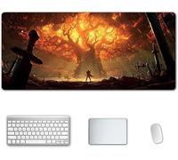 ITBT Mouse Mat World of Warcraft XXL Anime Mouse Pad, Speed Gaming Mouse Mat, Extra Large 900 x 400 x 3mm, Water-Resistant Mousepad with Non-Slip Rubber Base,Smooth Cloth Surface for computer PC, J