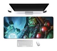 ITBT Mouse Pad World of Warcraft 900x400mm Anime, XXL Large Professional Gaming Mouse Mat with 3mm-Thick Rubber Base, for Desktop PC, Multi-color