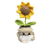 iTbxzzy Best Friend Friendship Gifts for Women Men, Handmade Crochet Cute Small Sunflower Birthday Gifts for Friend, Christmas Birthday Gifts Ideas for Friends Female Male