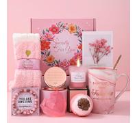 iTbxzzy Birthday Gifts for Women Best Friend Sister Mum Girlfriends Wife Her, Coffee Cups Presents Set, Spa Bath Gift Basket Set for Her, Christmas Mother's Day Thanksgiving Gifts