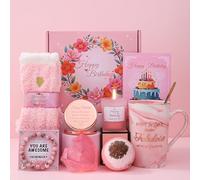 iTbxzzy Birthday Gifts for Women Best Friend Sister Mum Girlfriends Wife Her, Coffee Cups Spa Bath Gift Basket Set for Her, Ladies Birthday Gifts, Presents for Women