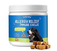 Itch and Immunity Treats for Dogs, Dog Allergy Relief, Dog Itchy Skin Relief, Anti Itch for Dogs, Support Skin & Coat Healthier for All Breeds and Sizes, 120 SoftChews - Chicken Flavor