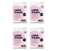 Itch - Calming Treats for Cats - Camomile, Lemon Balm, Ginger Oil, Magnesium for Natural Relaxation - 4-Pack