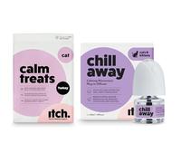 Itch - Calming Treats & Refillable Pheromone Plug In Diffuser for Cats - Grain-Free Lavender, Camomile & Probiotics Natural Relaxation - Chill Out 30-Day Refill - Calms Anxiety & Stress